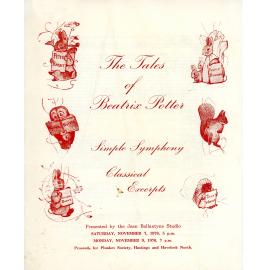 Tales of Beatrix Potter, Simple Symphony and Classical Excerpts