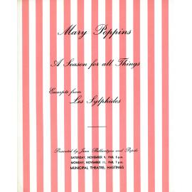 Mary Poppins, A Season for all Things and Excerpts from Les Sylphides, 
