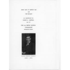 Early Days in Hawke's Bay and the Waikato 
