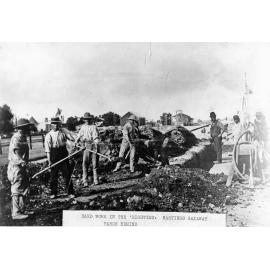 Men Digging Near Hastings Railway Yards