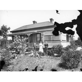 Family Portrait Outside Villa