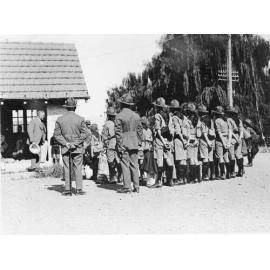 Mr John Henry Joll Farewelling Scouts