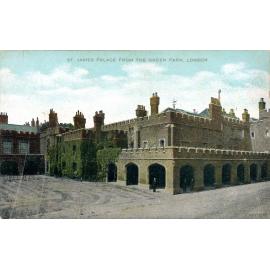 St. James Palace from the Green Park, London