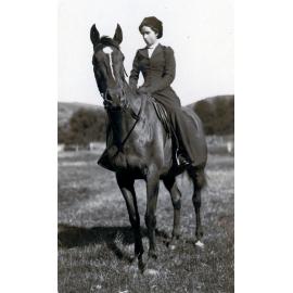 Unidentified Woman on Horseback