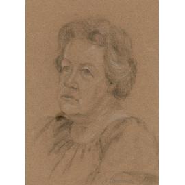 Pastel Drawing of Hilda Bradley (1910-1993) by W. Edgecombe