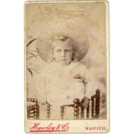 Studio Portrait of Young Child in Sailor Suit