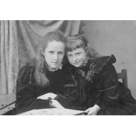 Studio Portrait of Two Girls
