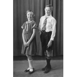 Studio Portrait of Two Children