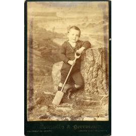 Studio Portrait of Boy in Sailor Suit