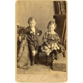 Studio Portrait of Two Children