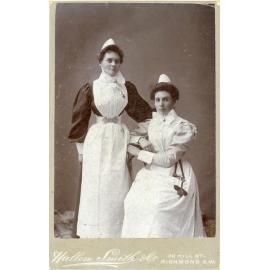 Studio Portrait of Two Nurses