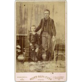 Studio Portrait of Two Boys