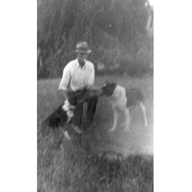Man with Two Farm Dogs