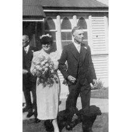 Bride and Groom Leaving the Church