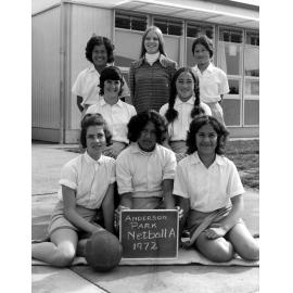 Anderson Park School Netball 1972
