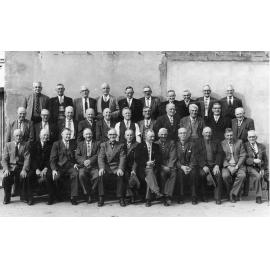Group Portrait of Men in Striped Ties