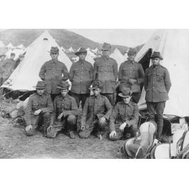 Mounted Rifles in Front of Tents, Egypt or Palestine