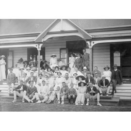 Group Portrait of Tennis Club Members