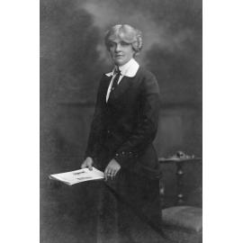 Portrait of Woman with Magazine