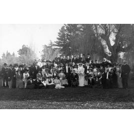 Wedding Photo with Guests Including Robert Wellwood