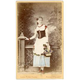 Hand Coloured Portrait of Annie Beale