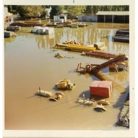 Flooded Workyard and Sheds