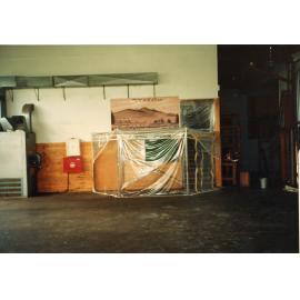 Doorway with Plastic Sheeting