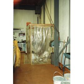 Lined doorway frame