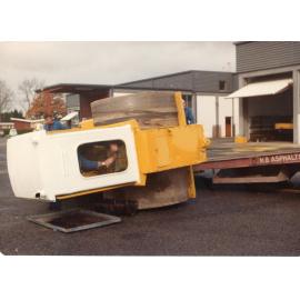 Overturned Road Roller