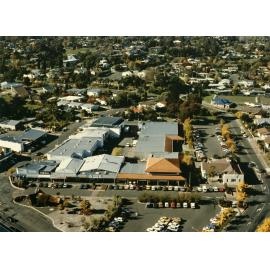 Aerial View of Middle Road Shops, Havelock North, 1989