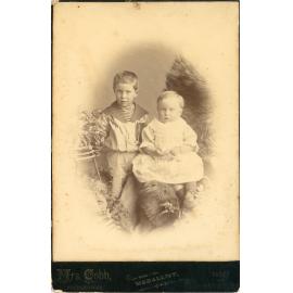 Studio Portrait of Two Children
