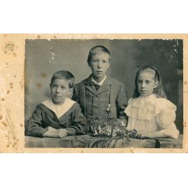 Studio Portrait of Three Children