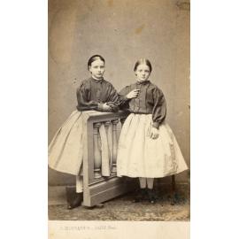 Studio Portrait of Two Girls