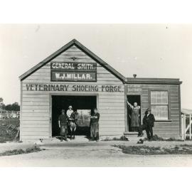 W.J. Millar Blacksmith and J. Clague Bootmaker, Havelock North