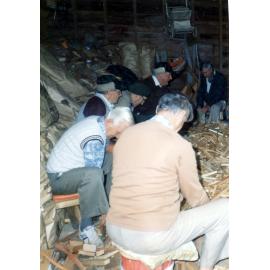 Pakeke Lions Club Members Chopping Wood