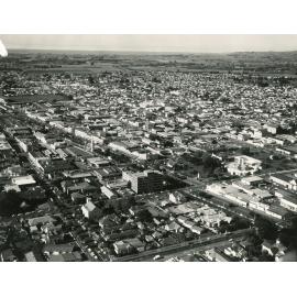 Aerial View of Hastings CBD and Surrounds, 1970s