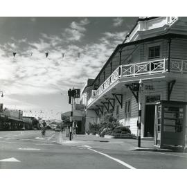 Outside the Albert Hotel