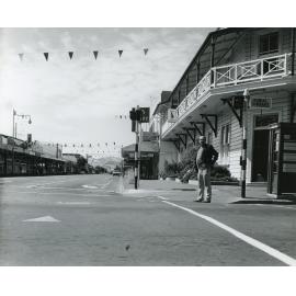 Outside the Albert Hotel