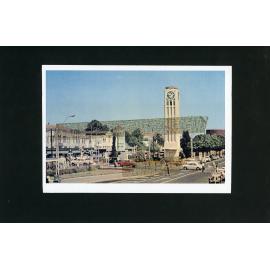 Clock Tower with Tape Marks