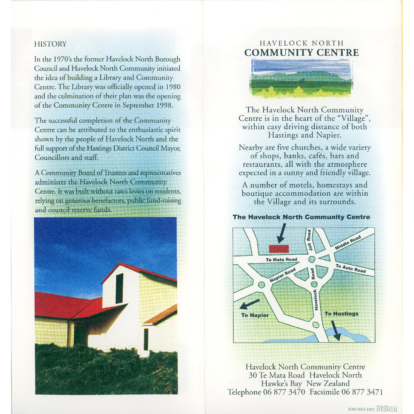Havelock North Community Centre Collection