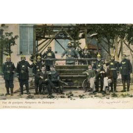 Vue de Quelques Pompiers de Salonique
