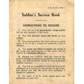 Soldiers Service Book A.B. 64/327, Part 1