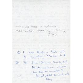 Notes on the McLean Family