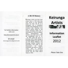 Keirunga Artists Leaflet