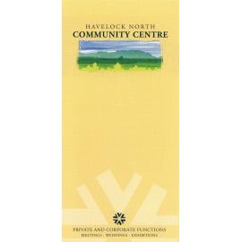 Havelock North Community Centre Brochure