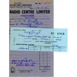 Radio Centre Receipt