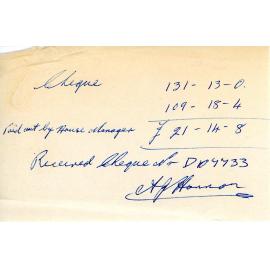 Handwritten Receipt