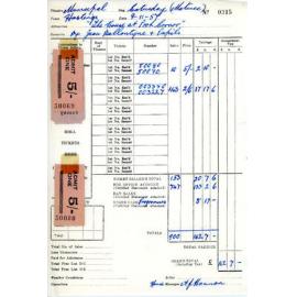 Tickets and Receipt: The House at Pooh Corner