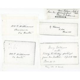 Signatures of Williams family members