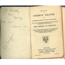 Prayer Book with Inscription